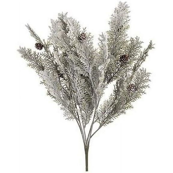 Save Dollar Stores Christmas Bush Cedar Pinecone Blue 19In for Decorations