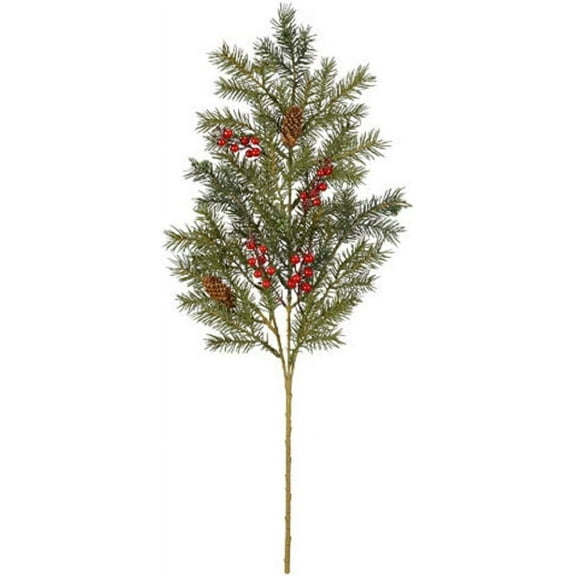 Save Dollar Stores Christmas Decoration Angel Pine Branch with Red Berry, 28 Inch