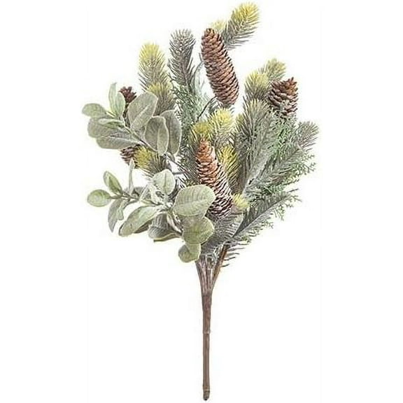 Save Dollar Stores Christmas Decoration Flocked Pine Bush , 10 x 20.5 inch