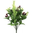 thumbnail image 1 of Save Dollar Stores Christmas Decoration Snow-Covered Holly Berry Picks with Pine Cone Bush, 21 Inch, 1 of 1