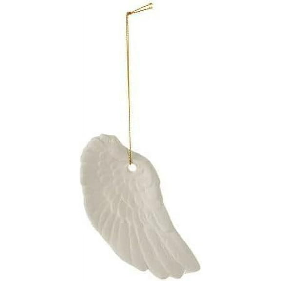 Save Dollar Stores Christmas Decoration White Angel Wing Ornament,