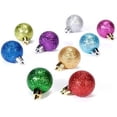 thumbnail image 1 of Save Dollar Stores Christmas Mini Glass Balls Ornaments, Multicolor, 30mm- for Xmas Tree - 9 pieces, 1 of 1