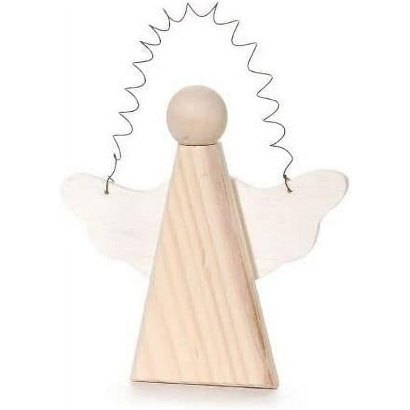 Save Dollar Stores Christmas Wood Angel Cutout with Wire, Christmas Hanging D?cor