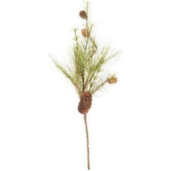 Save Dollar Stores Faux Pine Spray, 23Inches- Picks with Pinecone for DIY Christmas Crafts