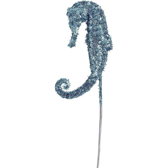 Save Dollar Stores Ice Blue Seahorse Tinsel Pick 1 X 8.5 Inches, Christmas Ornaments