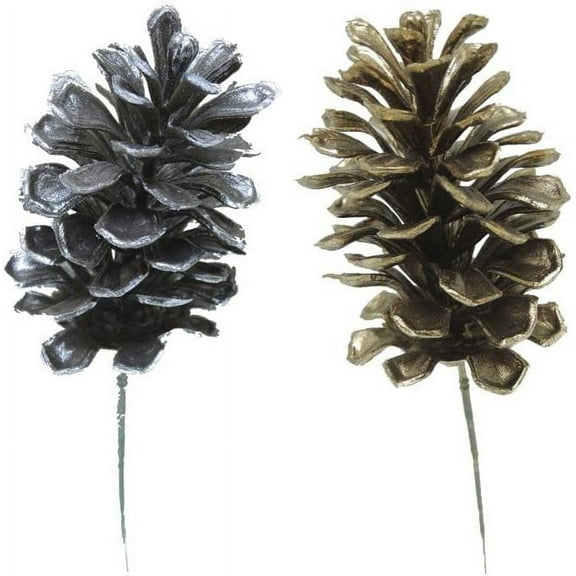 Save Dollar Stores Mini Pine Cones Pick 9Inches, Christmas Tree Ornament