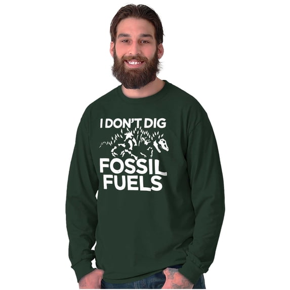 Save Earth Global Warming Go Green Long Sleeve TShirt Men Women Brisco Brands L