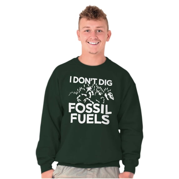 Save Earth Global Warming Go Green Sweatshirt for Men or Women Brisco Brands S