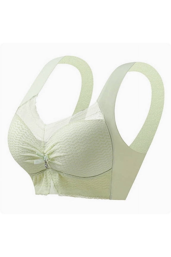 Save On Ice Silk Bra for Women Strapless Seamless Front Closure Bralettes Full Coverage Shelf Brassiere Support Push-Up Bras One Piece Seamless Underwear Workout Yoga Bra