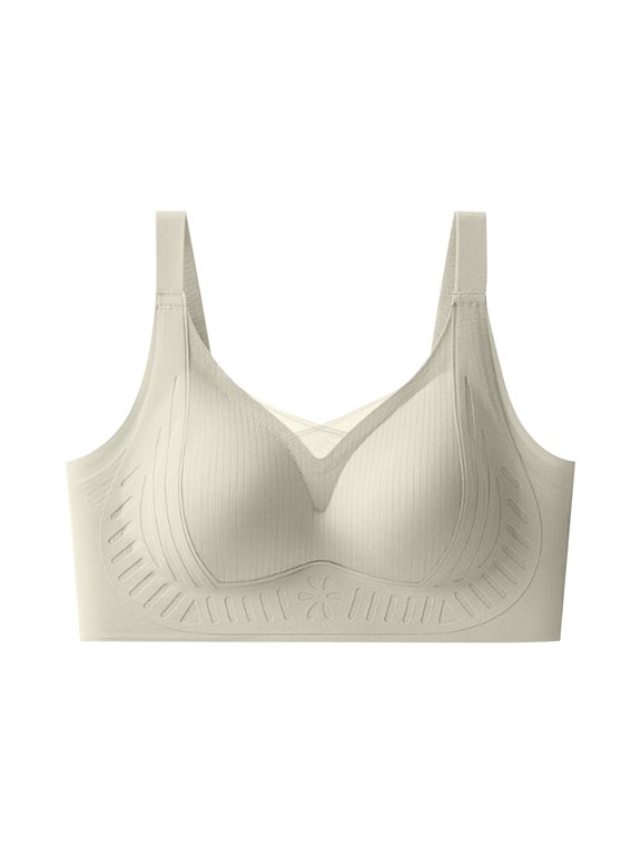 Save On Ice Silk Bra for Womnes Non-Slip Anti-Sagging Seamless Bras One Piece Seamless Bralettes Adjustment Straps Brassiere Support Push-Up Underwear Workout Yoga Bra