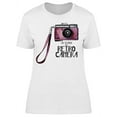 thumbnail image 1 of Save Moment Retro Camera T-Shirt Women -Image by Shutterstock, Female Medium, 1 of 2
