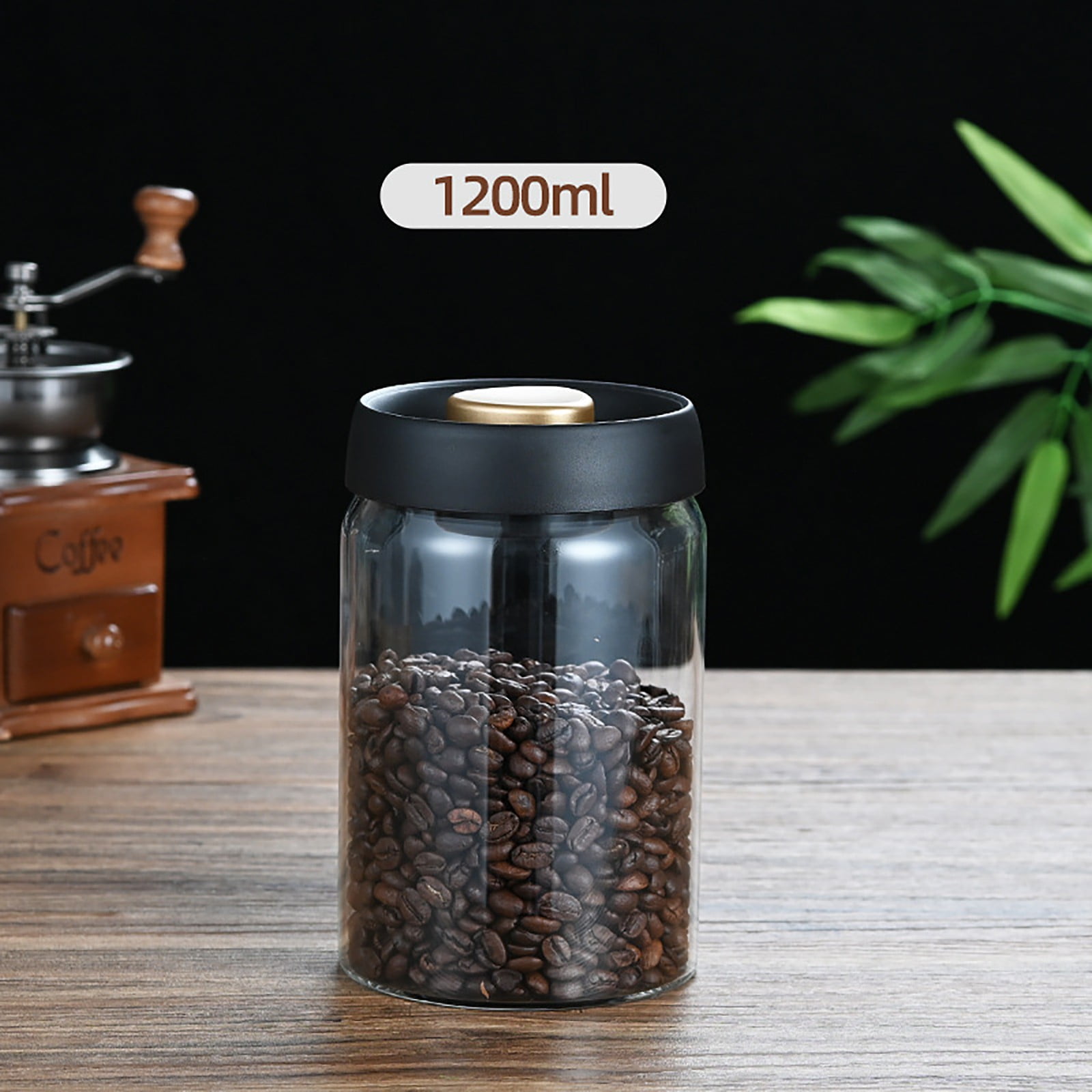 Save More, Carestrong Glass Coffee Canister High Boron Silicon FoodGrade Vacuum Sealed Jar