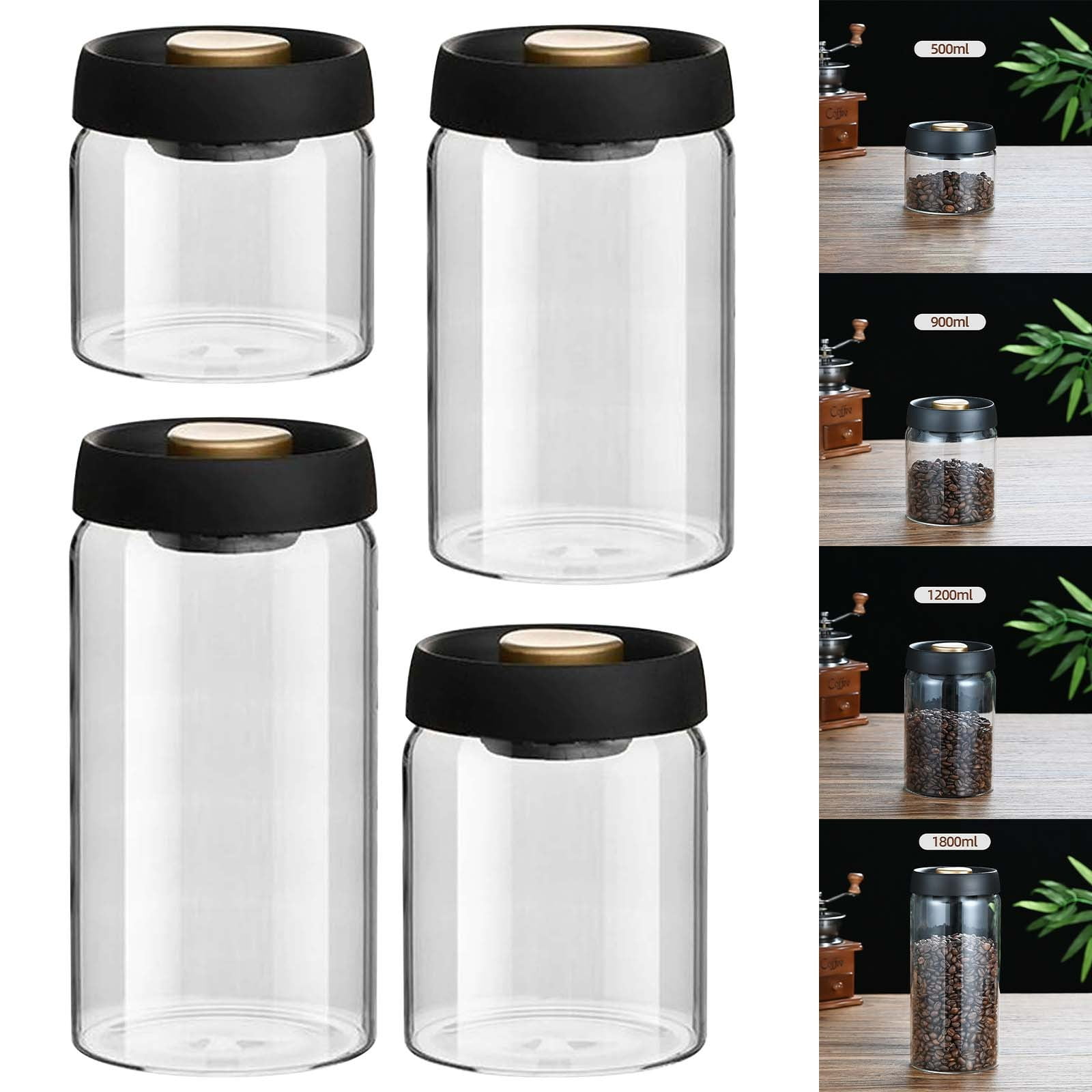Save More, Carestrong Glass Coffee Canister High Boron Silicon FoodGrade Vacuum Sealed Jar