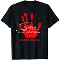thumbnail image 1 of Save Our Children End Human Trafficking Men Women Short Sleeve Black T-Shirt, 1 of 5