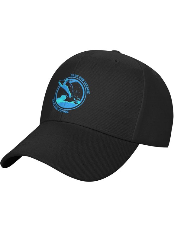 Save Our Oceans Save Our Future Baseball Hat Adjustable Classic Dad Hat for Men Women,Black