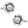 thumbnail image 1 of Save Our Planet Silver Global Warming Cufflinks, 1 of 1