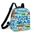 thumbnail image 1 of Save Our Seas Small Backpack Cute Mini Backpacks For Woman Lightweight Daypacks, 1 of 8