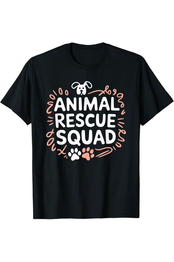 Save Pet Animal Rescue Squad, Dog And Cat Rescue Team Men Women Girls T-Shirt Size S-5XL