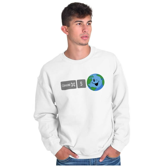Save Planet Earth Day Eco-Friendly Sweatshirt for Men or Women Brisco Brands X