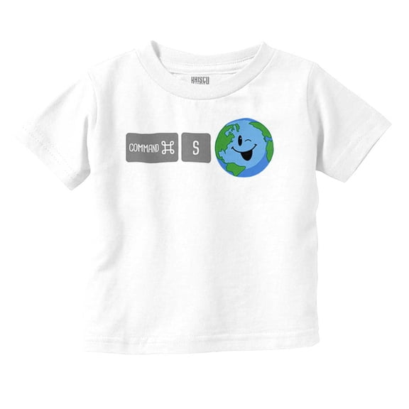 Save Planet Earth Day Eco-Friendly Toddler Boy Girl T Shirt Infant Toddler Brisco Brands 12M