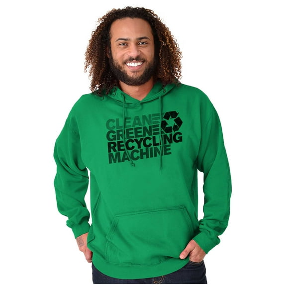 Save Planet Go Green Love Earth Day Unisex Plus Fleece Graphic Hoodie Brisco Brands 2X