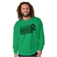 thumbnail image 1 of Save Planet Go Green Love Earth Day Unisex Plus Fleece Graphic Sweatshirt Brisco Brands 3X, 1 of 5