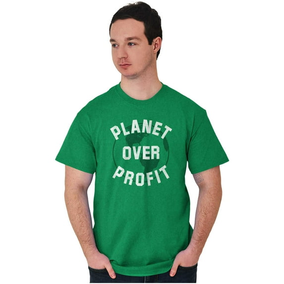 Save Planet Love Earth Climate Change Men's Graphic T Shirt Tees Brisco Brands X