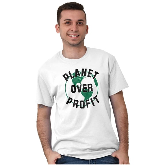 Save Planet Love Earth Climate Change Men's Graphic T Shirt Tees Brisco Brands X
