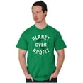 thumbnail image 1 of Save Planet Love Earth Climate Change Plus Size Crewneck Graphic Tee Shirt Brisco Brands 2X, 1 of 5