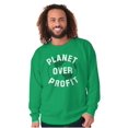 thumbnail image 1 of Save Planet Love Earth Climate Change Unisex Plus Fleece Graphic Sweatshirt Brisco Brands 3X, 1 of 5