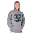 thumbnail image 1 of Save Planet Love Earth Climate Change Unisex Fleece Graphic Zip Up Hoodie Brisco Brands 2X, 1 of 5