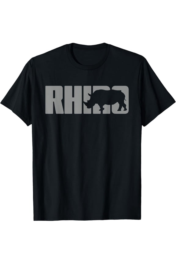 Save Rhino Clothing - Rhino Rhinoceros T-Shirt men and women can wear, black, white, gifts