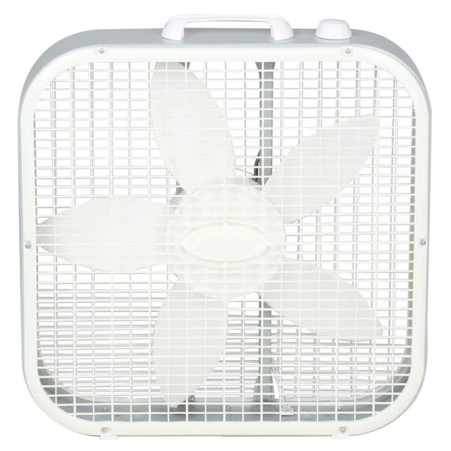 SaveSmart Energy Efficient 20 in. 3 Speed White Box Fan with BuiltIn