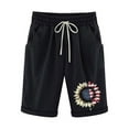 thumbnail image 1 of Cleaning Women Independence Day Shorts American Flag Pants High Waisted Cropped Pant Straight Leg Shorts Lightweight Cargo Trouser Sun Graphic Shorts Beach Holiday Sweatpants, 1 of 3