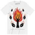 thumbnail image 1 of Save The Amazonia Burning Tree With Falling Burning Leaves T-Shirt, 1 of 4