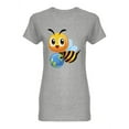 thumbnail image 1 of Save The Bees And The Earth Shaped T-Shirt Women -Image by Shutterstock, Female Large, 1 of 2