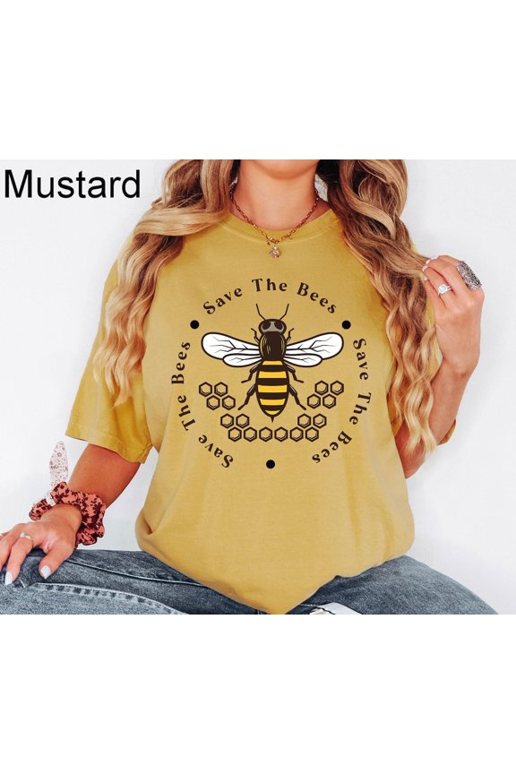 Save The Bees Conserve Endangered Nature Pollinators T-Shirt
