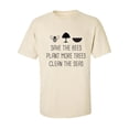 thumbnail image 1 of Save The Bees Plant More Trees Adult Short Sleeve T-shirt, 1 of 4