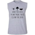 thumbnail image 1 of Save The Bees Plant More Trees Adult Sleeveless Tee, 1 of 4