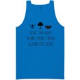 thumbnail image 1 of Save The Bees Plant More Trees Neon Tank Top, 1 of 1