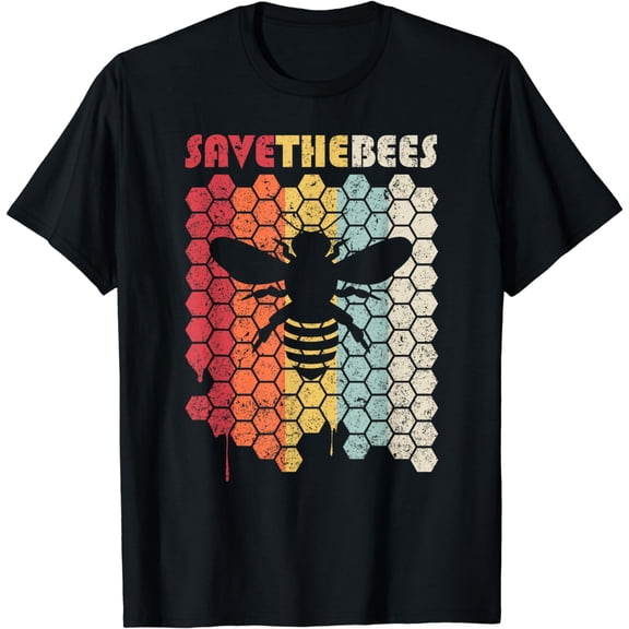 Save The Bees Shirt. Retro Style Climate Change T-Shirt