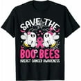 thumbnail image 1 of Save The Boobees Boo Bees Breast Cancer Halloween Women T-Shirt tee, 1 of 4