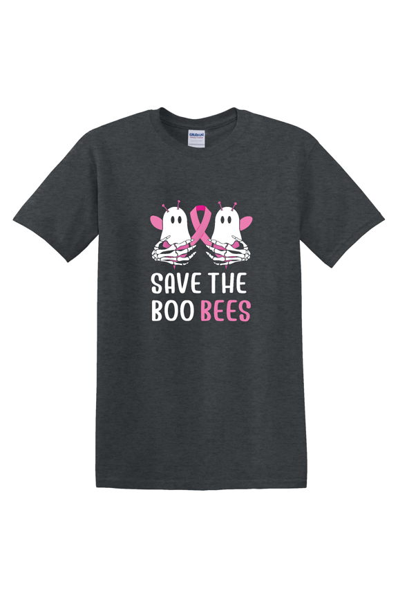 Save The Boobees Boo Bees Skeleton Breast Cancer T-Shirt