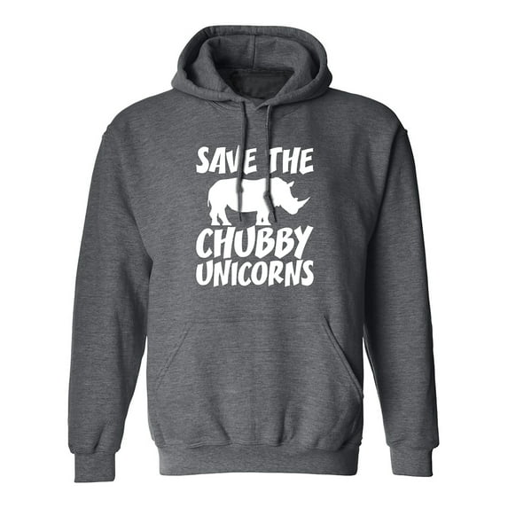Save The Chubby Unicorns Adult Hooded Sweatshirt