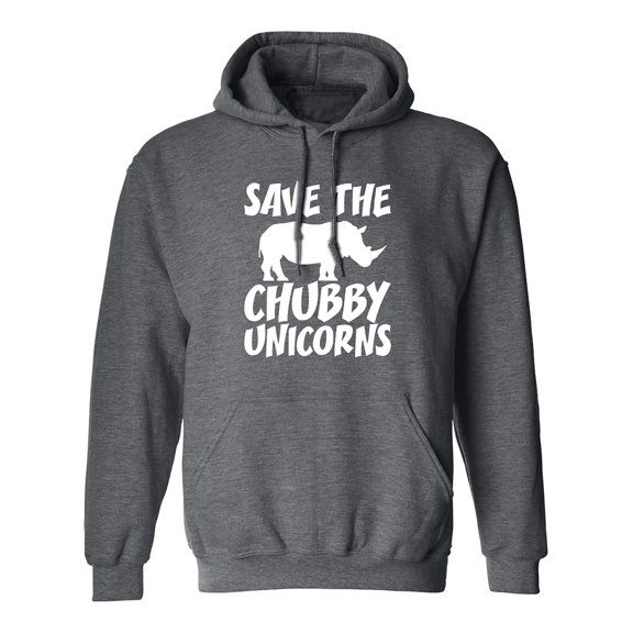 Save The Chubby Unicorns Adult Hooded Sweatshirt
