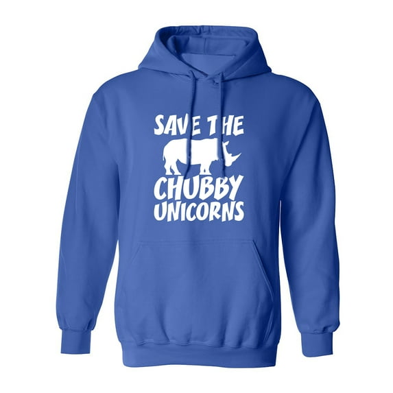 Save The Chubby Unicorns Adult Hooded Sweatshirt