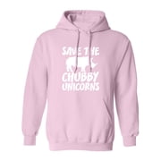 Save The Chubby Unicorns Adult Hooded Sweatshirt