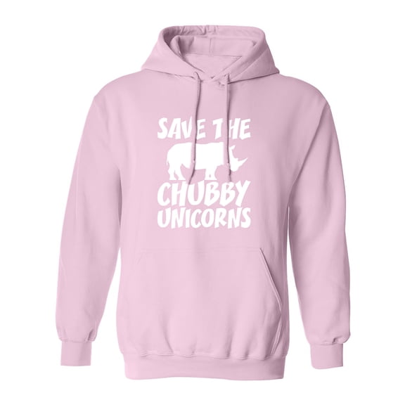 Save The Chubby Unicorns Adult Hooded Sweatshirt