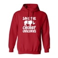 thumbnail image 1 of Save The Chubby Unicorns Adult Hooded Sweatshirt, 1 of 3