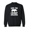 thumbnail image 1 of Save The Chubby Unicorns Crewneck Sweatshirt, 1 of 3